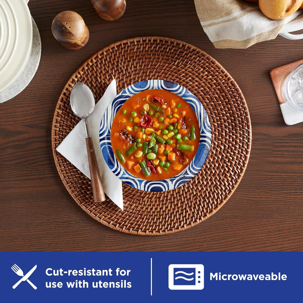 Dixie Ultra  Large Paper Bowls  20 Oz  56 Count  Microwave Safe  Compostable  Disposable Bowls Great For Breakfast  Lunch  And Dinner Meals
